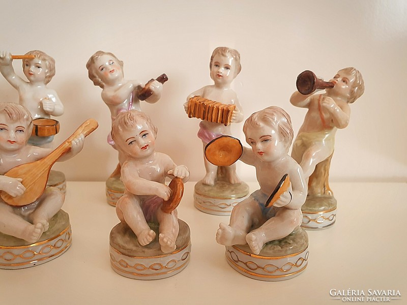 Old Austrian or German porcelain band figure 10 pcs