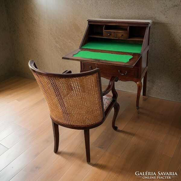 Antique oak desk secretary