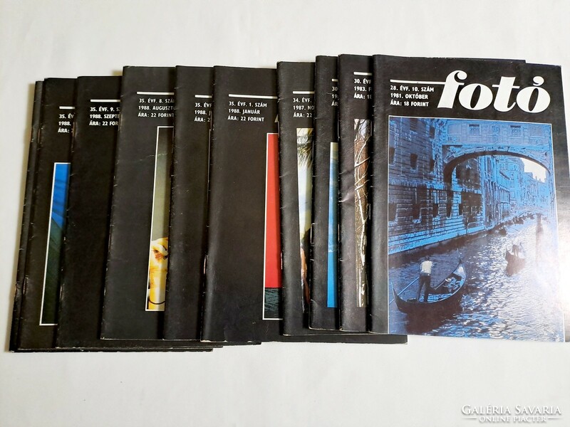 10 db Fotó magazin 1981-1988-ig