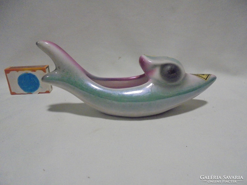Craftsman ceramic fish bowl - luster glaze