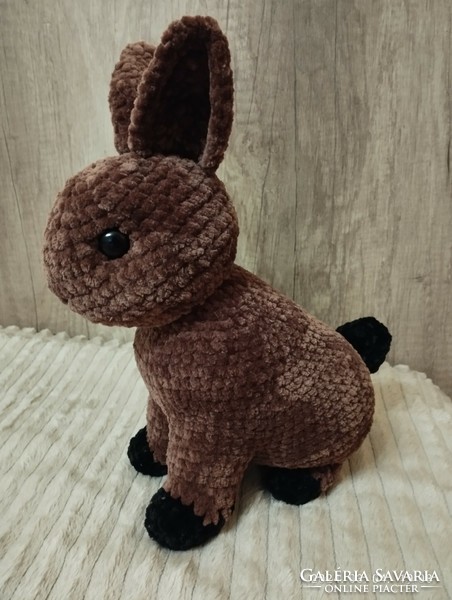 Crochet chenille bunny