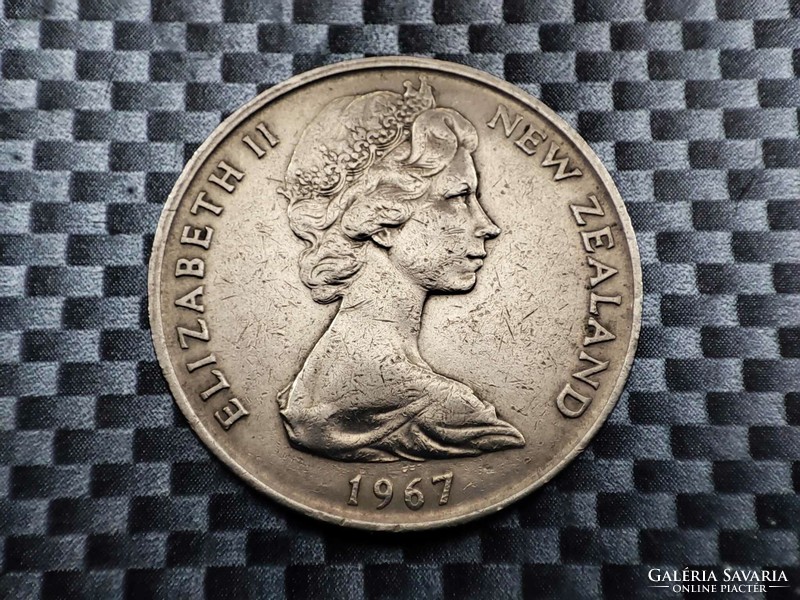 New Zealand 20 cents, 1967