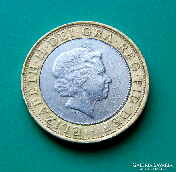 Egyesült Királyság – 2 font – 2001 - II. Erzsébet királynő