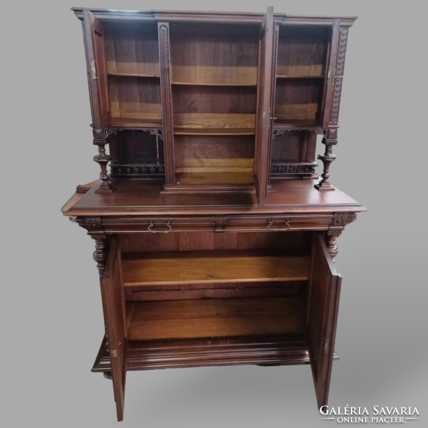 Neo-Renaissance walnut sideboard