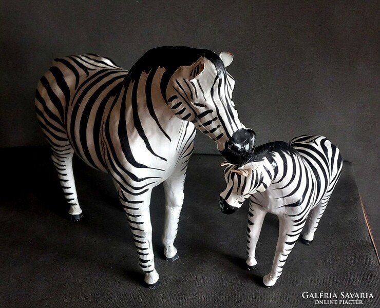 Hatalmas bőr zebra 2 db ALKUDHATÓ bohém design