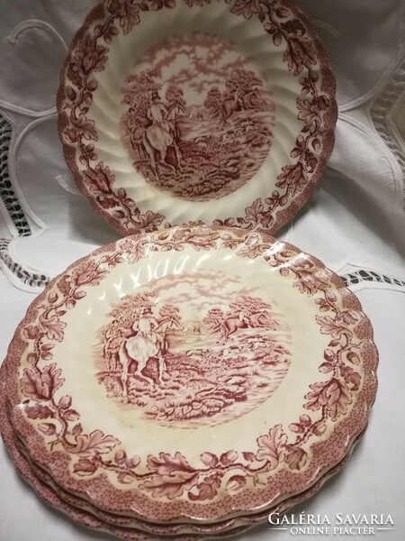 English pink cake plate