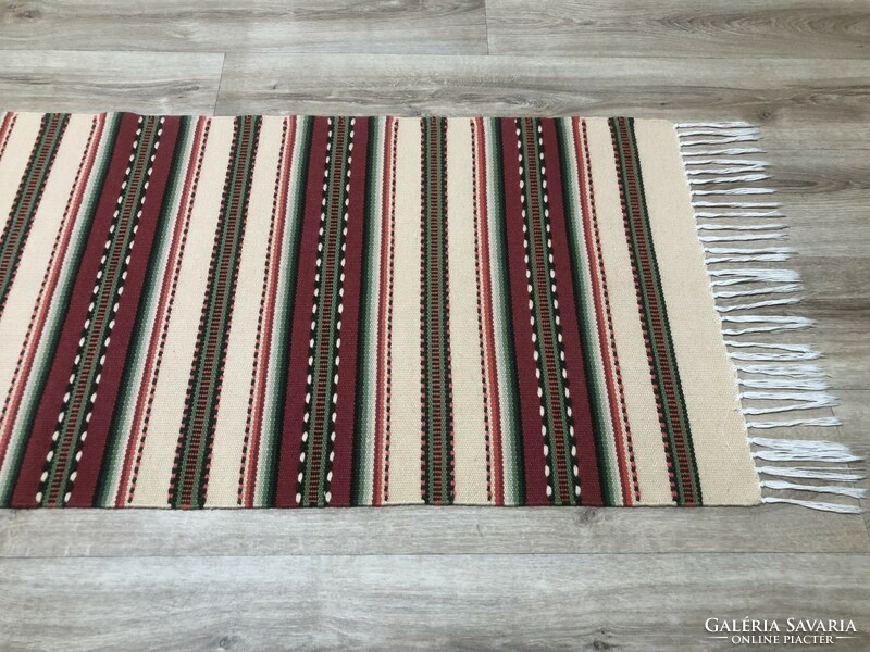 Toronto handwoven wool rug, 60 x 213 cm