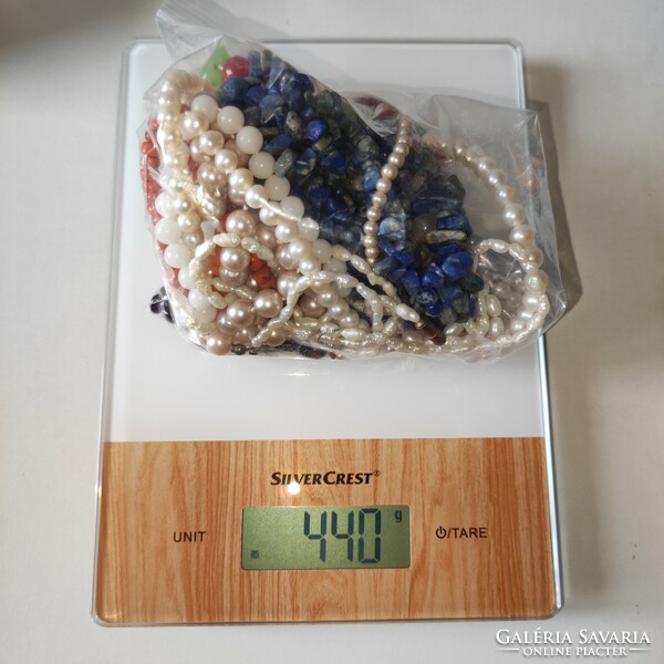 Pearls corals minerals for recycling 440g