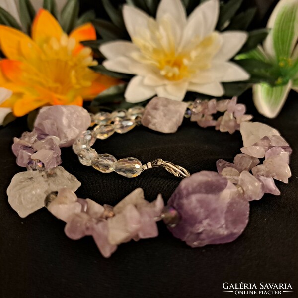 Amethyst necklaces.