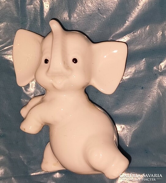 Porcelain small elephant figurine