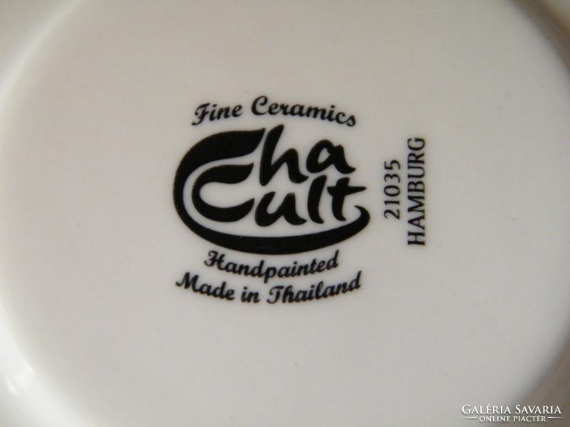Cha Cult Sarabi porcelán teáskanna és melegítő alj
