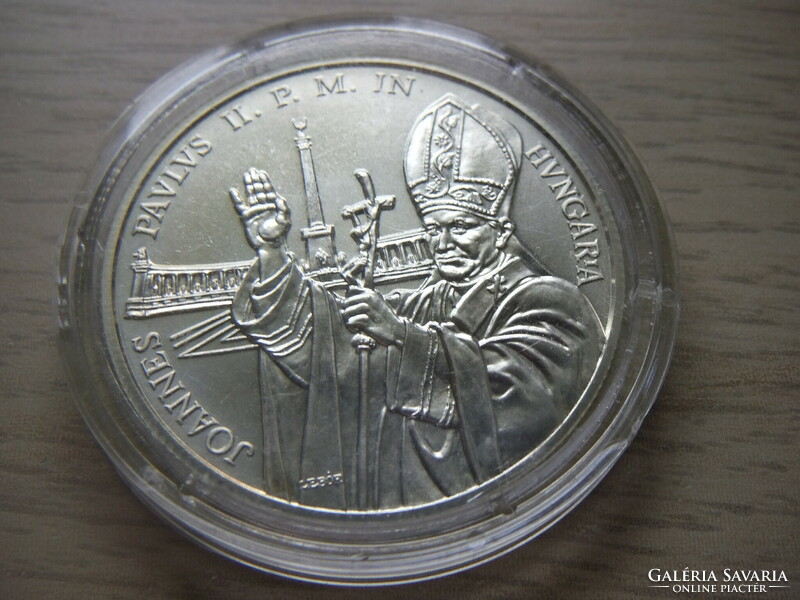 500 Forint silver commemorative coin 1991 Pope John Paul II in sealed capsule