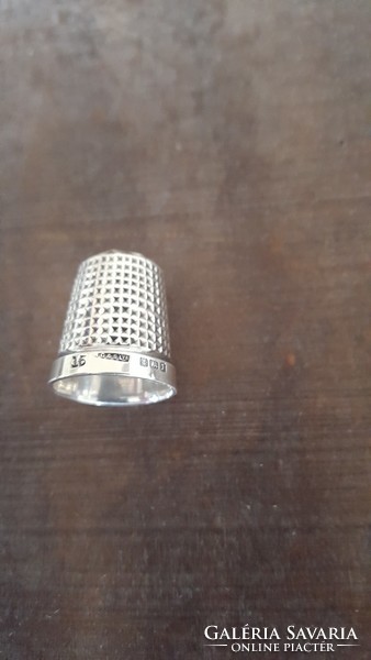 Antique English sterling silver thimble