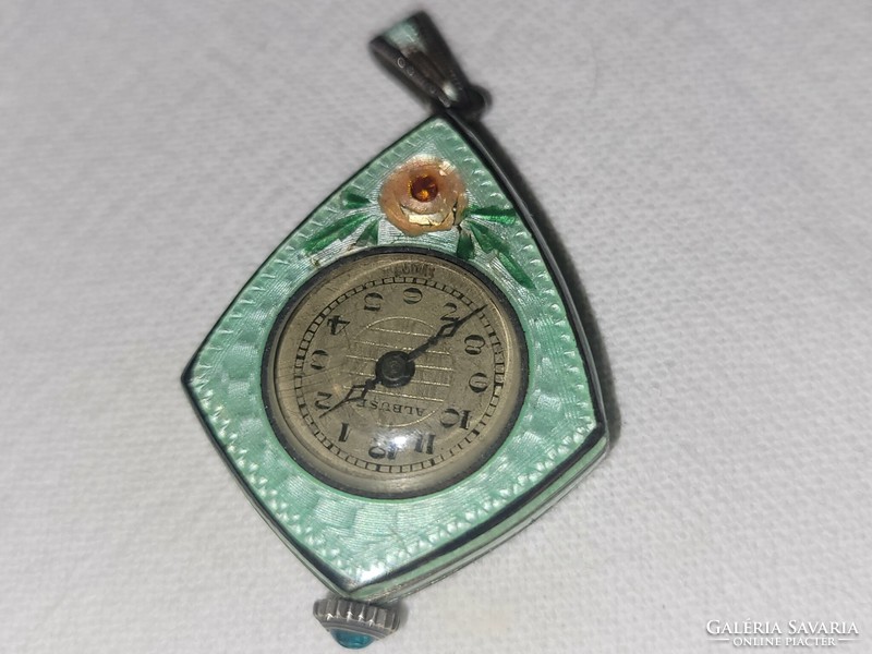 Beautiful antique fire enamel pendant
