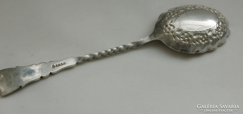 Antique silver-plated berry fruit serving spoon/berry fruit serving spoon/William Nowill Sheffied