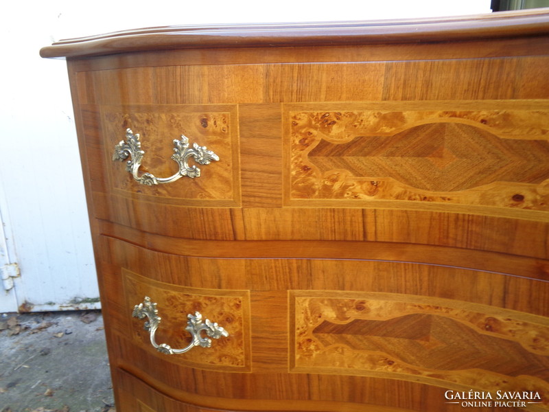 Baroque inlaid chest of drawers