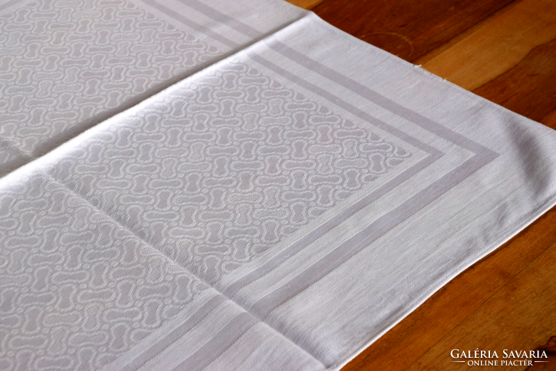 Old antique art deco damask napkin set set wipe geometry pattern 6 pcs 57 x 57