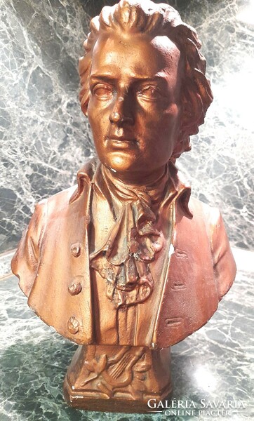 Large size: bronze bronzed plaster bust