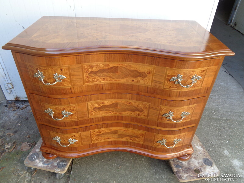 Baroque inlaid chest of drawers