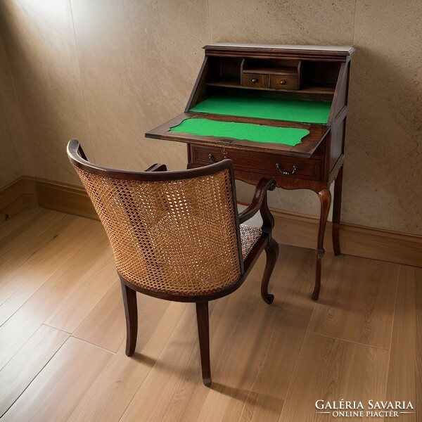 Antique oak desk secretary