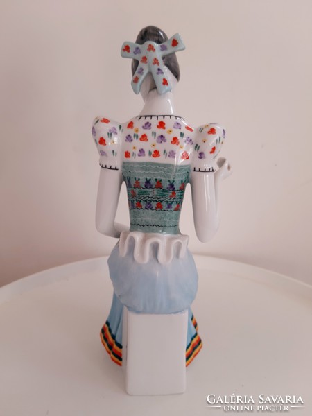 Ravenclaw sewing girl porcelain figurine