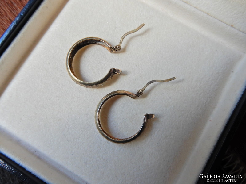A pair of old gold-plated silver earrings