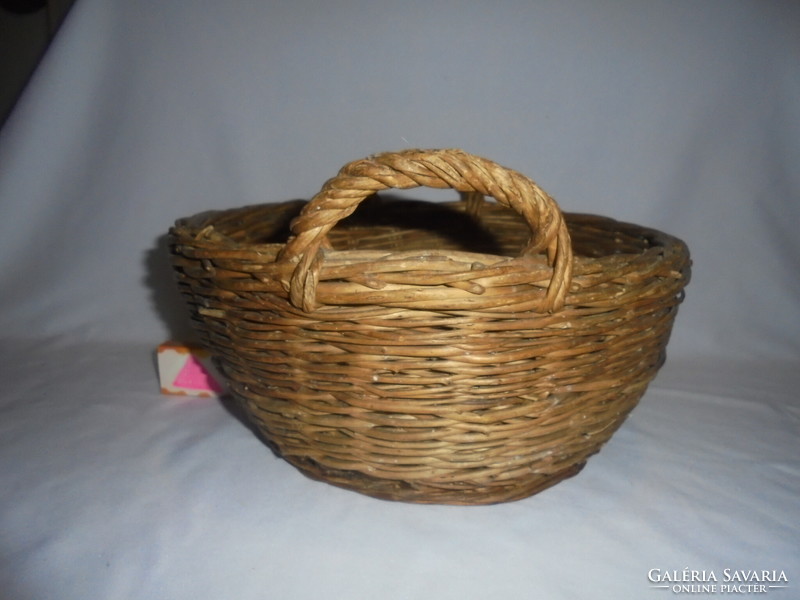 Old cane wicker basket, basket