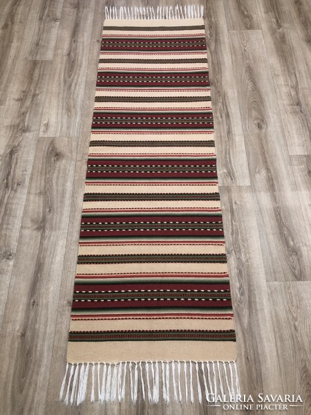 Toronto handwoven wool rug, 60 x 213 cm