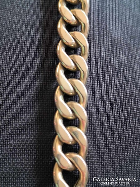 18 Carat gold bracelet 21 gr, 19.5 cm long, 1.2 cm wide