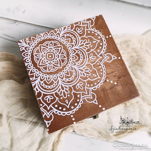 Gift box with soap - rustic mandala