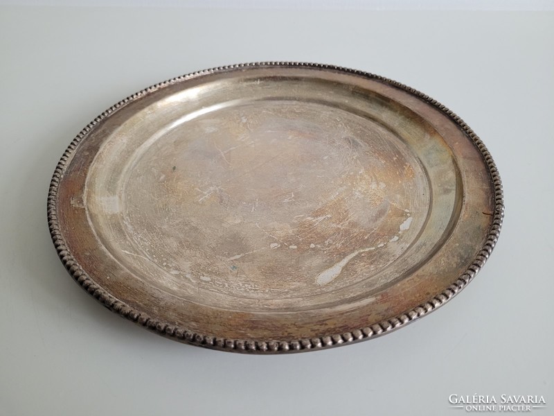 Old alpaca tray e.P.N.S candle bowl or offering