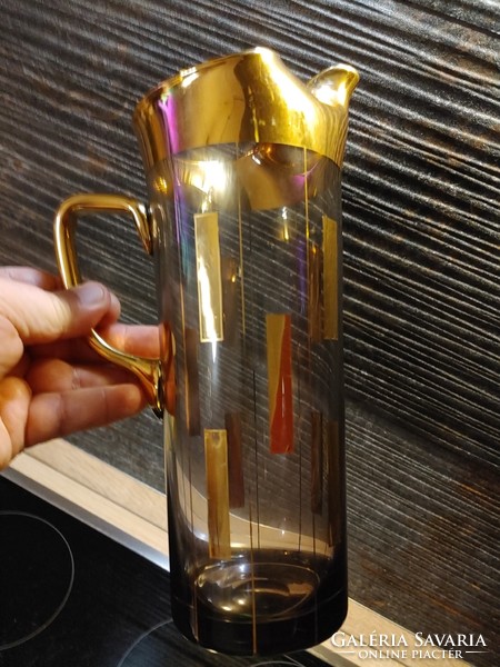 Arany színű luxus   ital kiöntő  29 cm magas