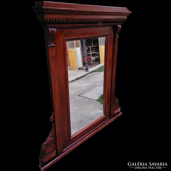 Old German carved mirror