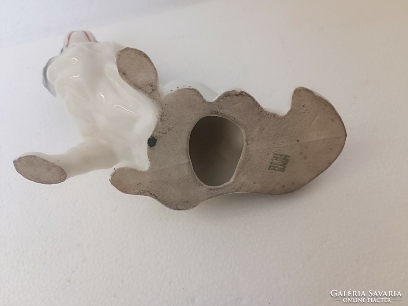 Antique Japanese Pinch ceramic dog heubach rare!