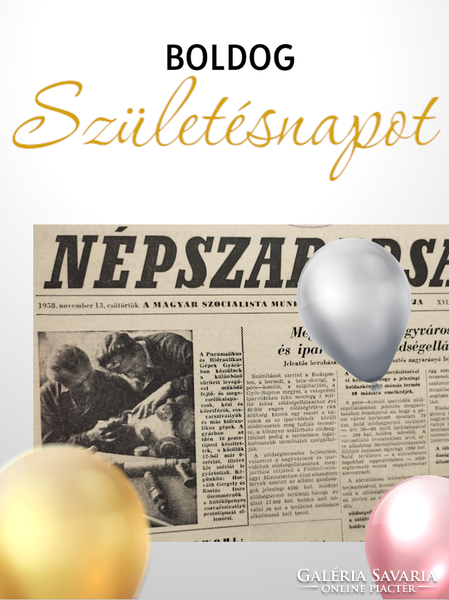 1976 április 13  /  NÉPSZABADSÁG  /  SZÜLETÉSNAPRA!? Eredeti, régi újság :-) Ssz.:  18351