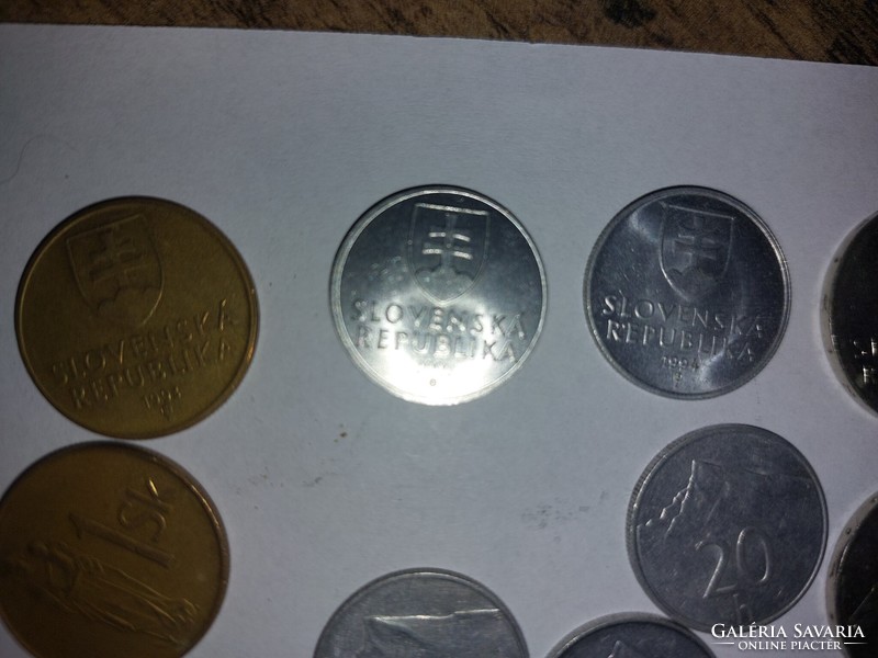 Cseh érmék 90-es évek. 64db egyben