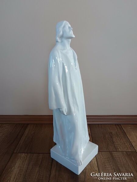 Régi Herendi porcelán Jézus figura 47cm!