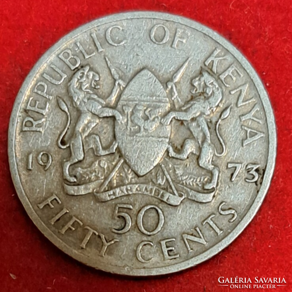 1973. Kenya 50 Cent (1035)