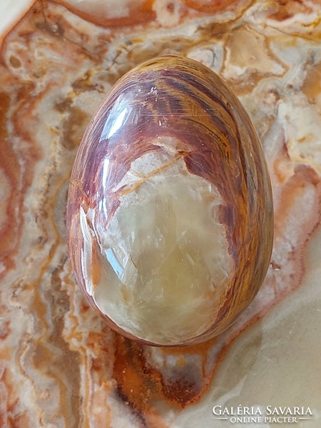 Ásványkő onix tojás  P
