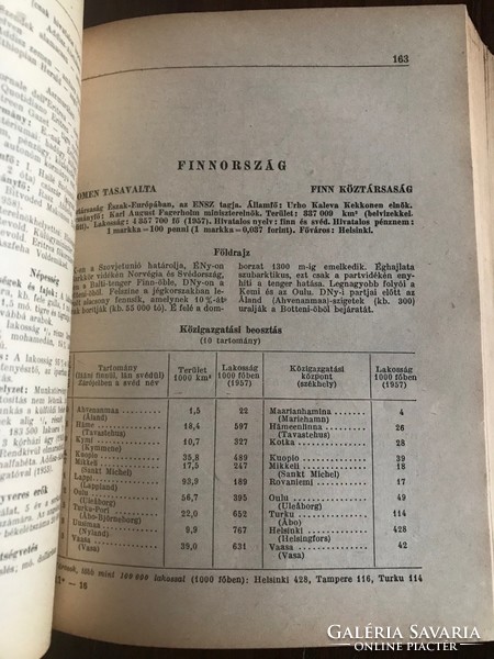 Nemzetközi Almanach 1959. Szerkesztette: Radó Sándor egyetemi tanár,a földrajzi tudományok doktora.