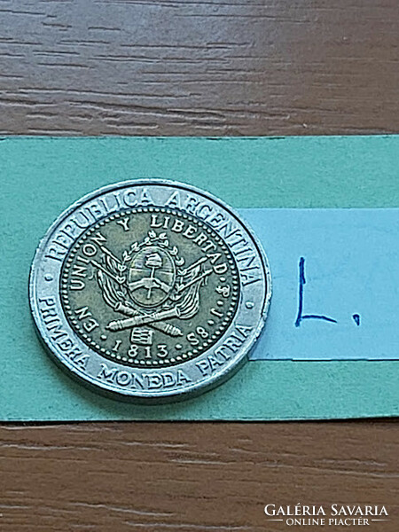Argentina 1 peso 1994 korea like, bimetal #l
