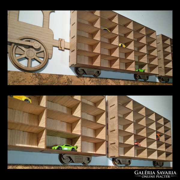 Small car holder train wall shelf