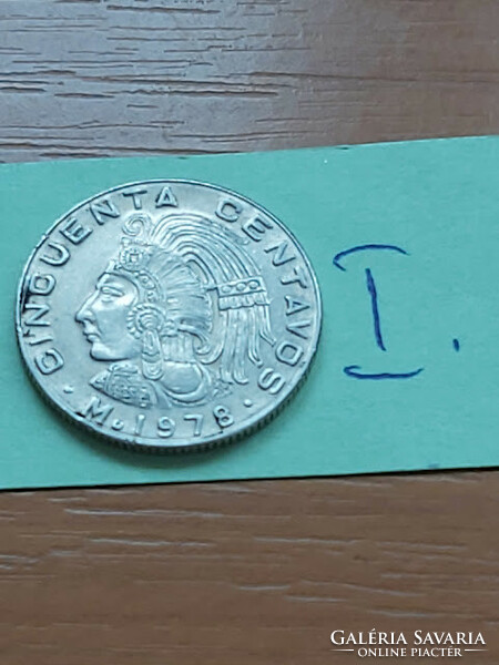 Mexico mexico 50 centavos 1978 copper-nickel #i