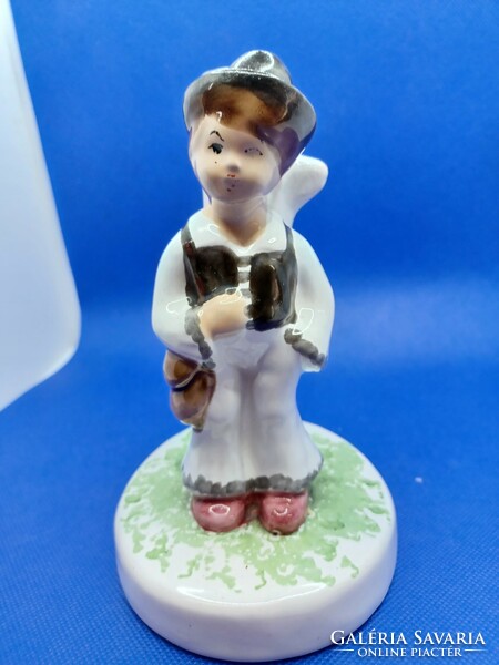 Ceramic candle holder, little boy