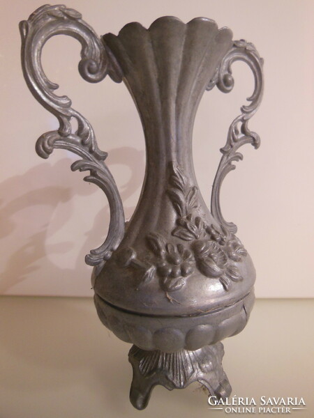 Vase - pewter - 17 x 12 - cm beautiful - antique - English - flawless