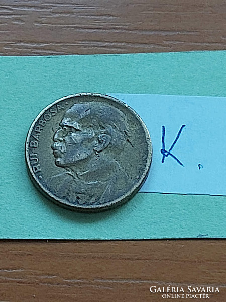 BRAZÍLIA BRASIL 20 CENTAVOS 1948 Ruy Barbosa de Oliveira, Alumínium-Bronz  #k