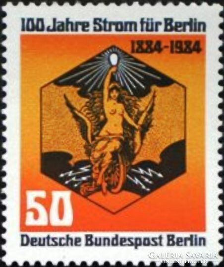 BB720 / Németország - Berlin 1984 100 éves az áramszolgáltatás Berlinben bélyeg postatiszta