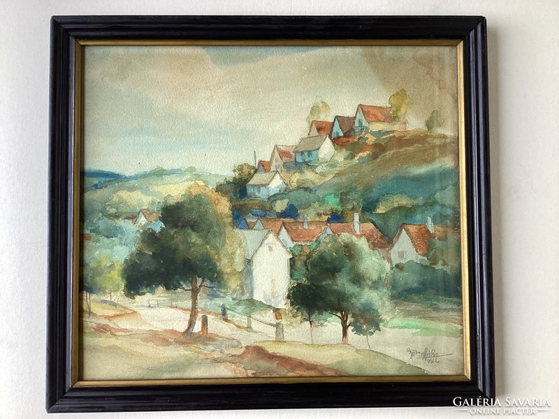 György …? - Házak a domboldalon , 1931- ből .