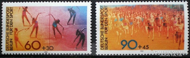 BB645-6 / Németország - Berlin 1981 Sportsegély bélyegsor postatiszta