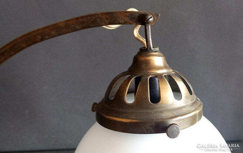Antik réz Jugendstil kézi készítésű asztali lámpa ALKUDHATÓ Art deco design
